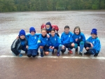 Im Regen spielen kann auch Spaß machen! Die U13 RegenTOR"gang"!